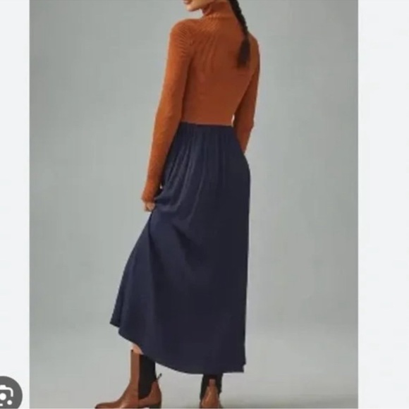 The Thea Twofer Sweater Dress - Navy & Marin - XXS - Picture 2 of 4